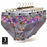 INTIMO SECRETS 3PCS Cotton Panties – Plus Size Women’s Cozy Lingerie