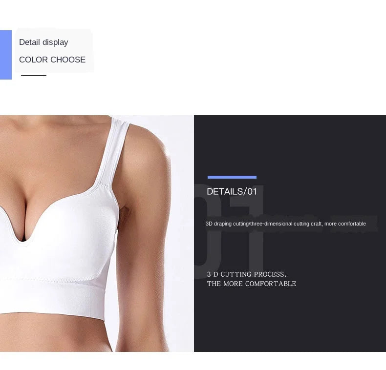 INTIMO SECRETS Women’s Yoga & Fitness Bra – 3D Cup, No Steel Ring