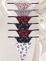 INTIMO SECRETS 7-Pack Seamless Low-Waist Thong Panties for Women