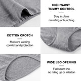 INTIMO SECRETS 4PCS High Waist Cotton Panties – Plus Size Women L-5XL