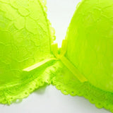 INTIMO SECRETS 2024 Floral Lace Push-Up Bra & Panties Set for Women