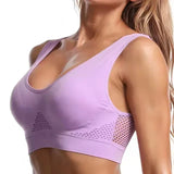 INTIMO SECRETS Women’s Seamless Push-Up Sports Bra – Breathable Active Corset