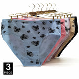 INTIMO SECRETS 3PCS Cotton Panties – Plus Size Women’s Cozy Lingerie