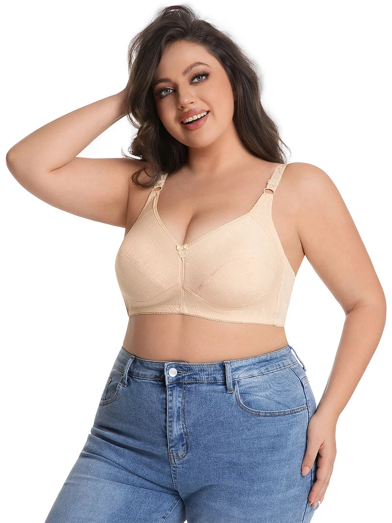 INTIMO SECRETS Plus Size Wireless Full-Coverage Bra – Soft & Breathable
