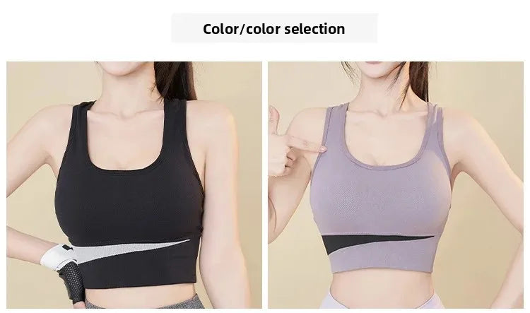 INTIMO SECRETS Women’s High-Impact Sports Bra – Large Size Wire-Free Yoga & Running Top