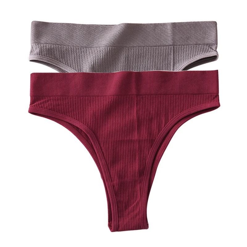 INTIMO SECRETS 2PCS Sexy Thongs – Seamless G-String Underwear for Women