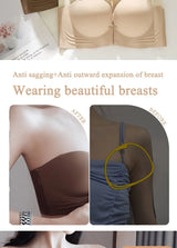 FINETOO 1PCS Women's Push-up Strapless Bras Front Buckle Brassiere Sexy Girls Small Chest Underwear Front Closure Sexy Bra