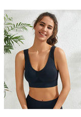 INTIMO SECRETS Women’s Wireless Sports Bra – Breathable Yoga Vest with Removable Pads