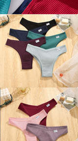 INTIMO SECRETS 5-Pack V-Waist Brazilian Thongs – Women’s Cotton Panties