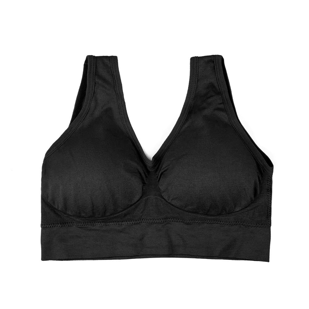 INTIMO SECRETS Women’s Breathable Sports Vest Bra – Shockproof & Sweat-Absorbent