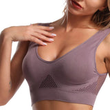INTIMO SECRETS Women’s Breathable Sports Vest Bra – Shockproof & Sweat-Absorbent