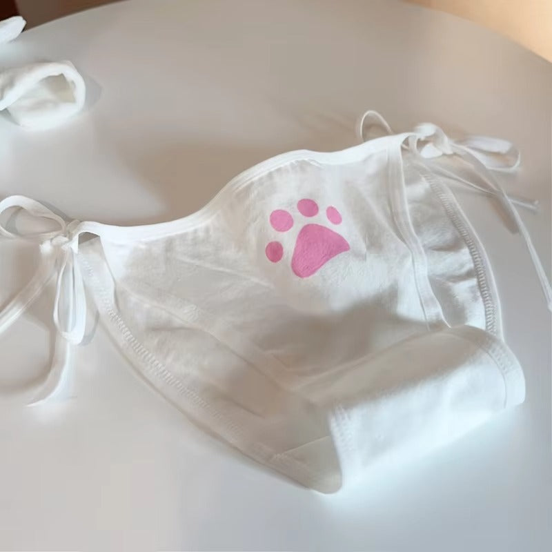 INTIMO SECRETS Japanese Anime Cat Girl Cosplay Bra & Panties Set for Women