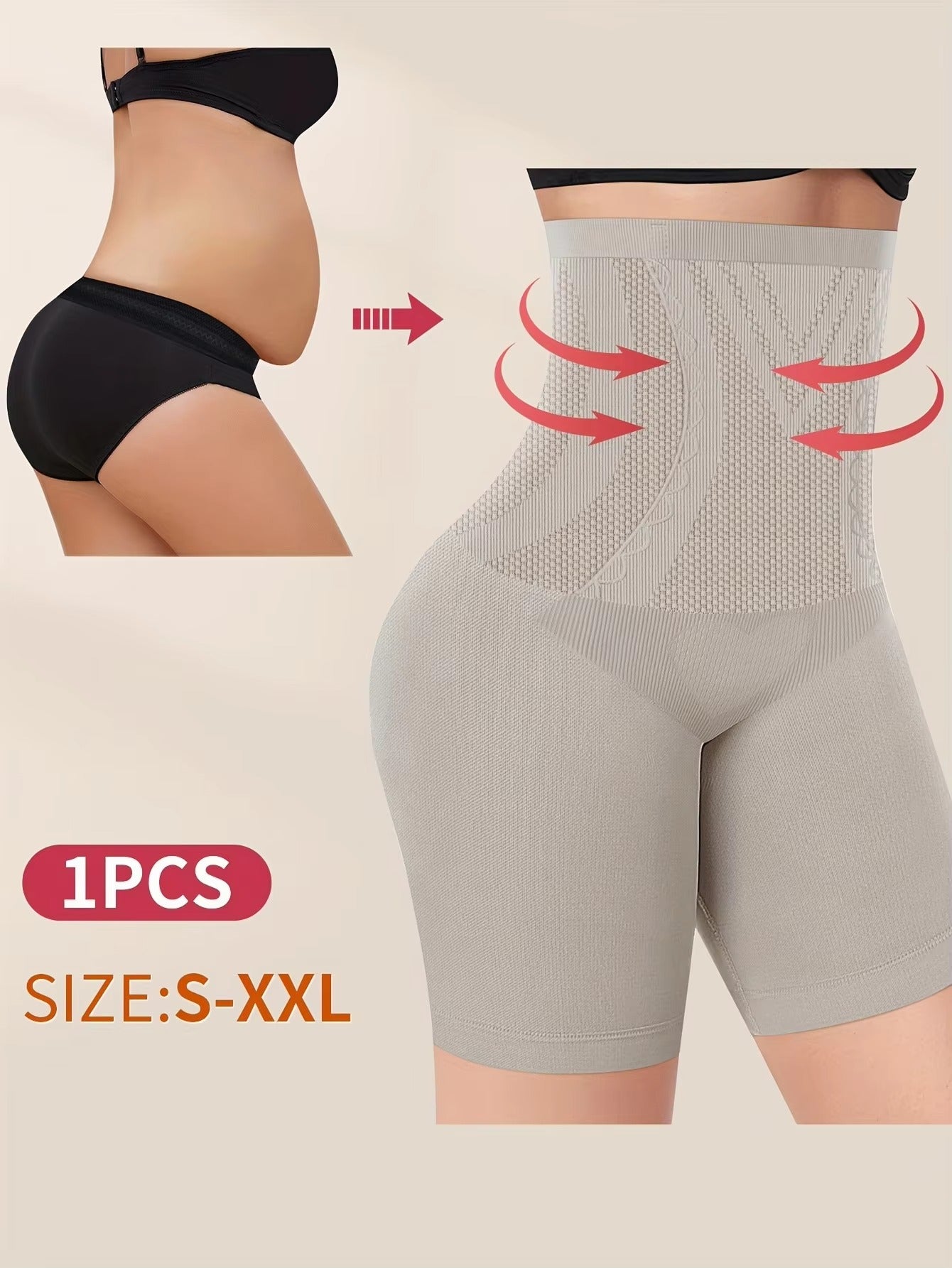 INTIMO SECRETS High-Waist Seamless Panties – Plus Size Women S-XXL